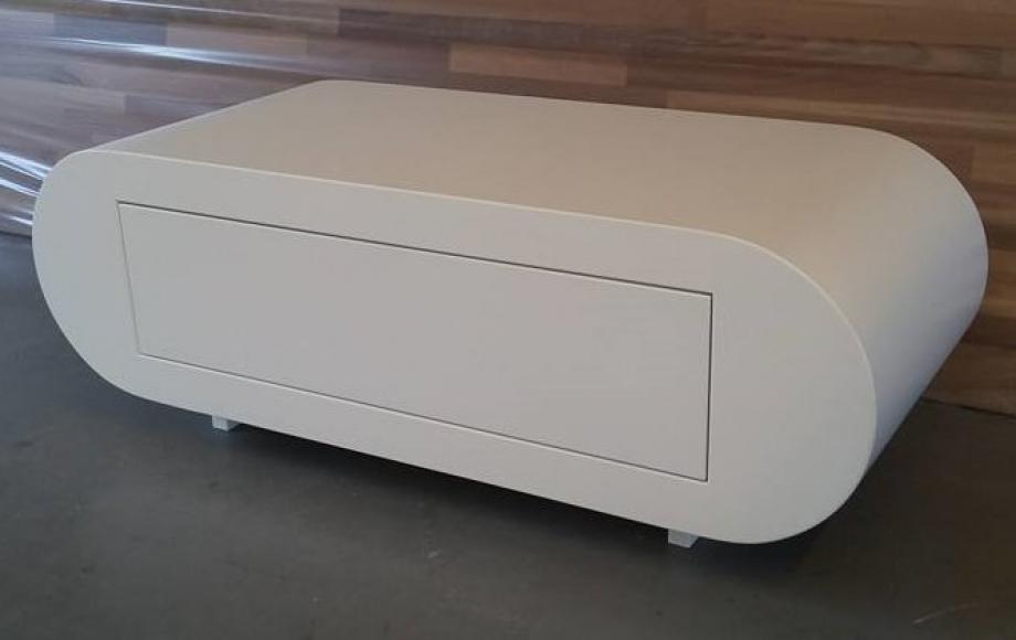 Stam Vertrappen computer TV meubel met ronde zijdes